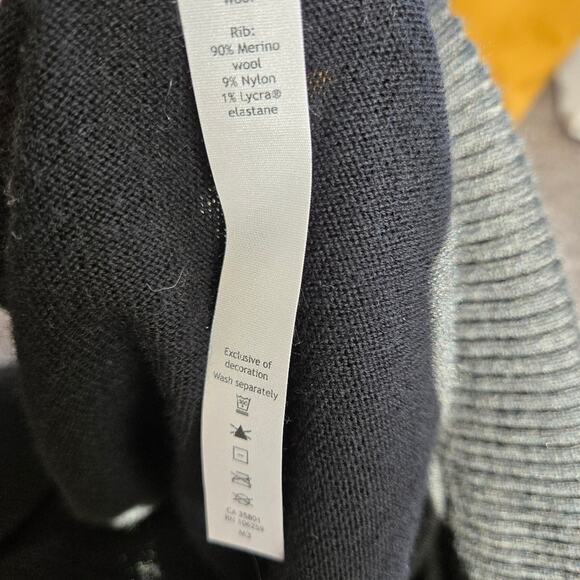 Lululemon Sit in Lotus Wrap Merino Wool open front cardigan Black Size 2 - Picture 10 of 16